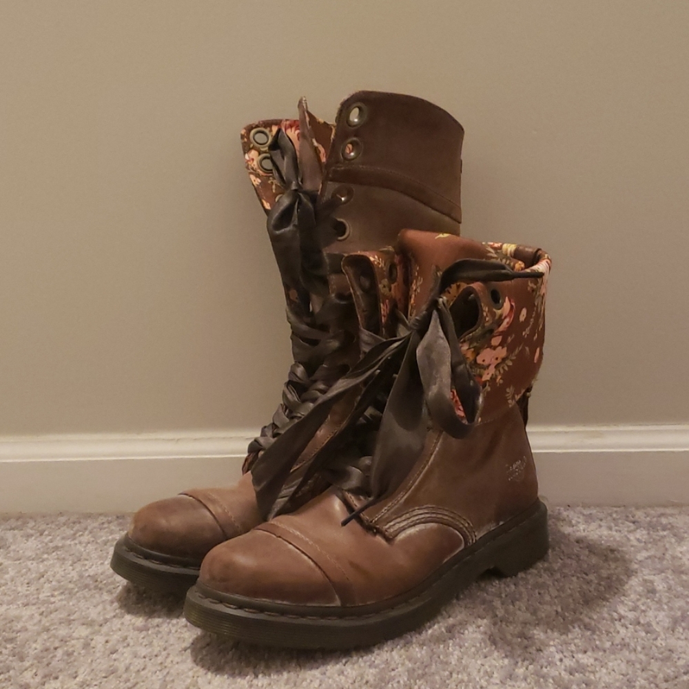 Dr. Martens Floral Convertible Boots